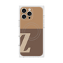 プレミアムスクエアケース with MagSafe［ オリジナル - initial two tone - Z brown ］