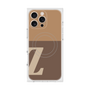 プレミアムスクエアケース with MagSafe［ オリジナル - initial two tone - Z brown ］