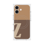 プレミアムスクエアケース with MagSafe［ オリジナル - initial two tone - Z brown ］