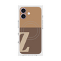 プレミアムスクエアケース with MagSafe［ オリジナル - initial two tone - Z brown ］