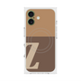 プレミアムスクエアケース with MagSafe［ オリジナル - initial two tone - Z brown ］