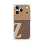 プレミアムスクエアケース with MagSafe［ オリジナル - initial two tone - Z brown ］