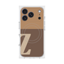 プレミアムスクエアケース with MagSafe［ オリジナル - initial two tone - Z brown ］