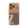プレミアムスクエアケース with MagSafe［ オリジナル - initial two tone - Z brown ］