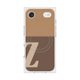 プレミアムスクエアケース with MagSafe［ オリジナル - initial two tone - Z brown ］