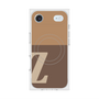 プレミアムスクエアケース with MagSafe［ オリジナル - initial two tone - Z brown ］