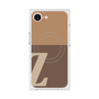 プレミアムスクエアケース with MagSafe［ オリジナル - initial two tone - Z brown ］