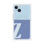 プレミアムスクエアケース with MagSafe［ オリジナル - initial two tone - Z blue ］