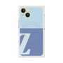 プレミアムスクエアケース with MagSafe［ オリジナル - initial two tone - Z blue ］