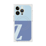 プレミアムスクエアケース with MagSafe［ オリジナル - initial two tone - Z blue ］