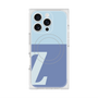 プレミアムスクエアケース with MagSafe［ オリジナル - initial two tone - Z blue ］