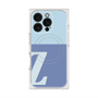 プレミアムスクエアケース with MagSafe［ オリジナル - initial two tone - Z blue ］