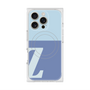 プレミアムスクエアケース with MagSafe［ オリジナル - initial two tone - Z blue ］