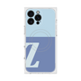 プレミアムスクエアケース with MagSafe［ オリジナル - initial two tone - Z blue ］