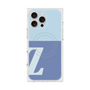 プレミアムスクエアケース with MagSafe［ オリジナル - initial two tone - Z blue ］