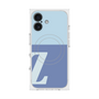プレミアムスクエアケース with MagSafe［ オリジナル - initial two tone - Z blue ］