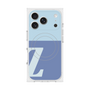 プレミアムスクエアケース with MagSafe［ オリジナル - initial two tone - Z blue ］