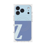 プレミアムスクエアケース with MagSafe［ オリジナル - initial two tone - Z blue ］
