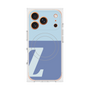 プレミアムスクエアケース with MagSafe［ オリジナル - initial two tone - Z blue ］