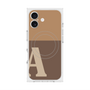 プレミアムスクエアケース with MagSafe［ オリジナル - initial two tone - A brown ］