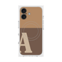 プレミアムスクエアケース with MagSafe［ オリジナル - initial two tone - A brown ］