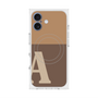 プレミアムスクエアケース with MagSafe［ オリジナル - initial two tone - A brown ］