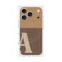 プレミアムスクエアケース with MagSafe［ オリジナル - initial two tone - A brown ］