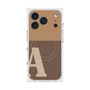 プレミアムスクエアケース with MagSafe［ オリジナル - initial two tone - A brown ］