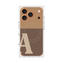 プレミアムスクエアケース with MagSafe［ オリジナル - initial two tone - A brown ］