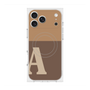 プレミアムスクエアケース with MagSafe［ オリジナル - initial two tone - A brown ］