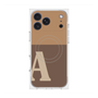 プレミアムスクエアケース with MagSafe［ オリジナル - initial two tone - A brown ］
