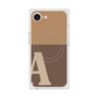 プレミアムスクエアケース with MagSafe［ オリジナル - initial two tone - A brown ］