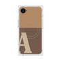 プレミアムスクエアケース with MagSafe［ オリジナル - initial two tone - A brown ］