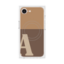 プレミアムスクエアケース with MagSafe［ オリジナル - initial two tone - A brown ］