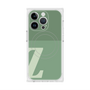プレミアムスクエアケース with MagSafe［ オリジナル - initial two tone - Z green ］