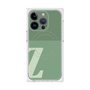 プレミアムスクエアケース with MagSafe［ オリジナル - initial two tone - Z green ］