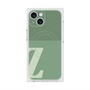 プレミアムスクエアケース with MagSafe［ オリジナル - initial two tone - Z green ］