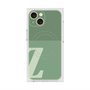 プレミアムスクエアケース with MagSafe［ オリジナル - initial two tone - Z green ］