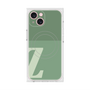 プレミアムスクエアケース with MagSafe［ オリジナル - initial two tone - Z green ］