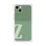 プレミアムスクエアケース with MagSafe［ オリジナル - initial two tone - Z green ］
