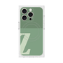 プレミアムスクエアケース with MagSafe［ オリジナル - initial two tone - Z green ］