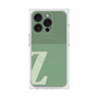 プレミアムスクエアケース with MagSafe［ オリジナル - initial two tone - Z green ］