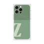 プレミアムスクエアケース with MagSafe［ オリジナル - initial two tone - Z green ］