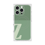 プレミアムスクエアケース with MagSafe［ オリジナル - initial two tone - Z green ］