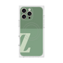 プレミアムスクエアケース with MagSafe［ オリジナル - initial two tone - Z green ］