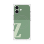 プレミアムスクエアケース with MagSafe［ オリジナル - initial two tone - Z green ］