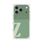 プレミアムスクエアケース with MagSafe［ オリジナル - initial two tone - Z green ］