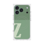 プレミアムスクエアケース with MagSafe［ オリジナル - initial two tone - Z green ］