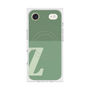 プレミアムスクエアケース with MagSafe［ オリジナル - initial two tone - Z green ］