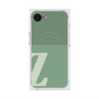 プレミアムスクエアケース with MagSafe［ オリジナル - initial two tone - Z green ］